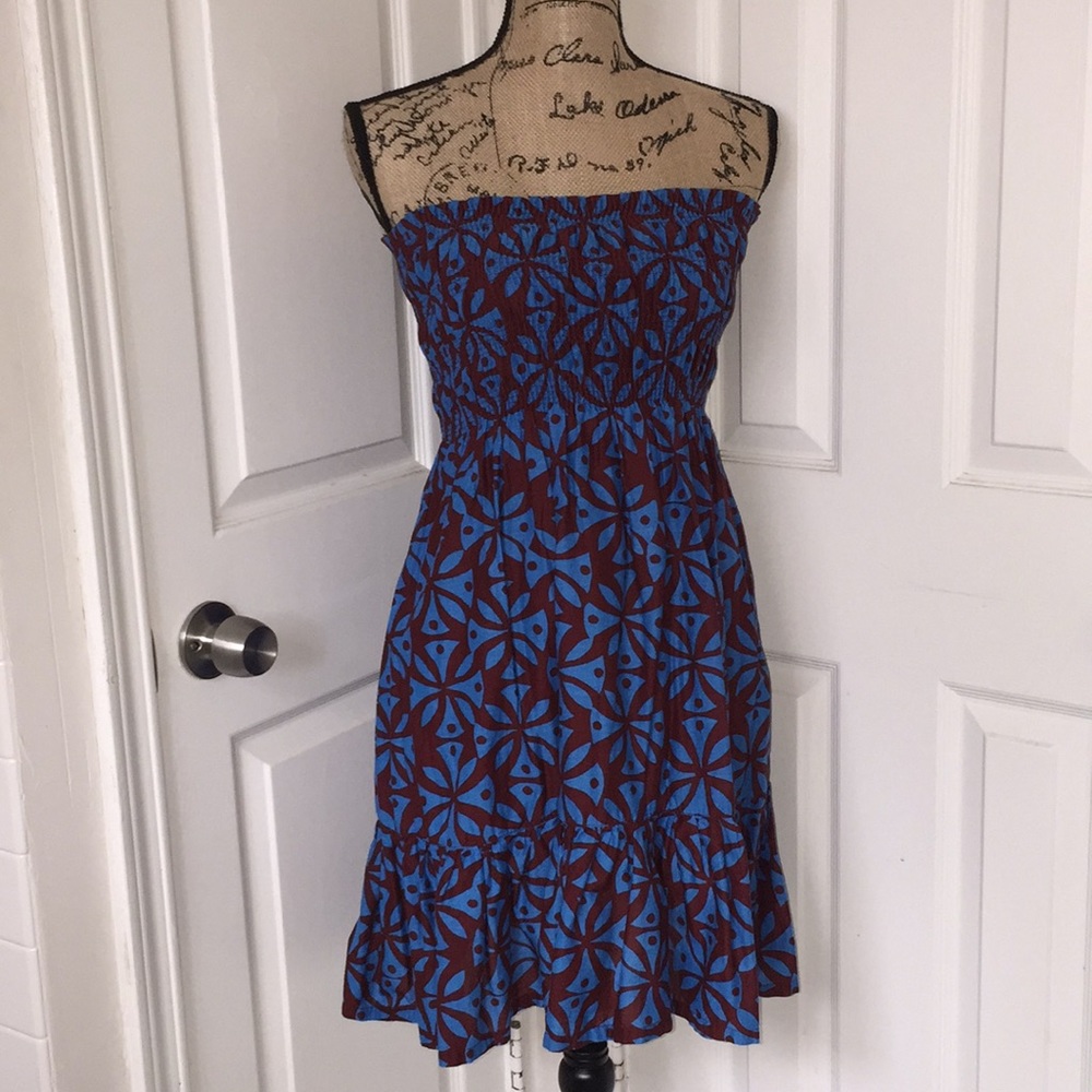 Victoria’s Secret Patterned Strapless Dress